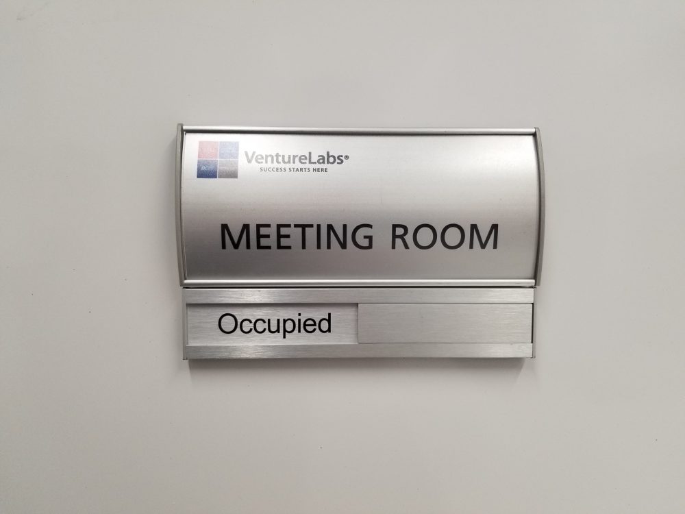 Metal VS In Use Meeting Room Slider