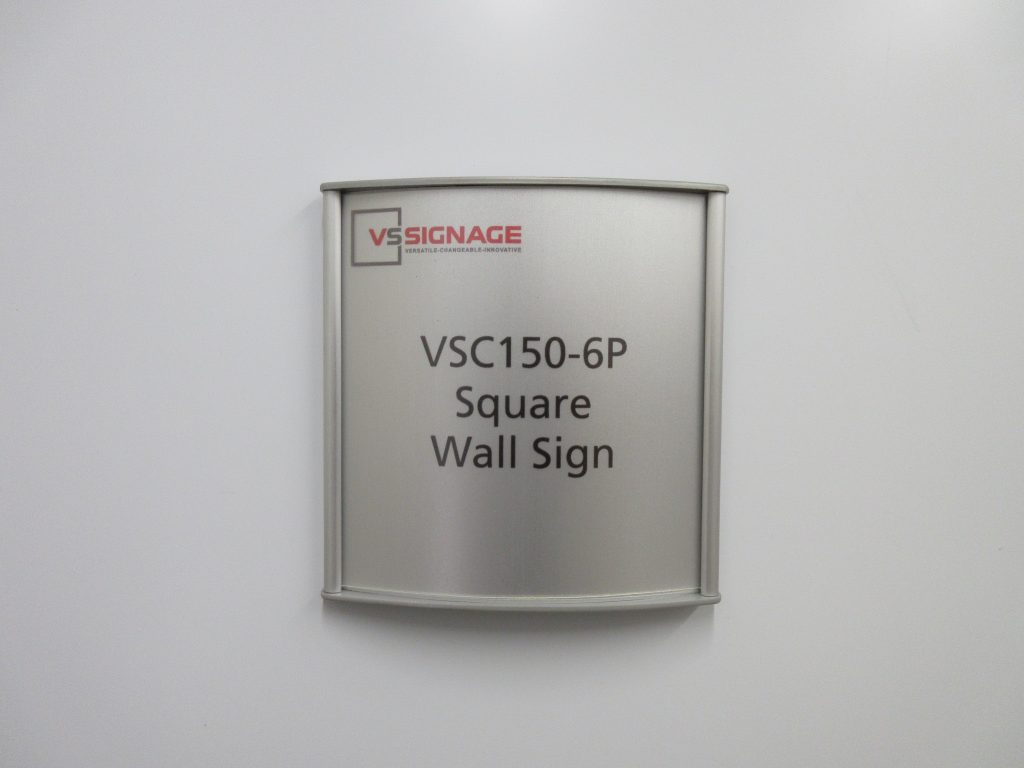 VSC150-6P Square Wall Sign - Curved