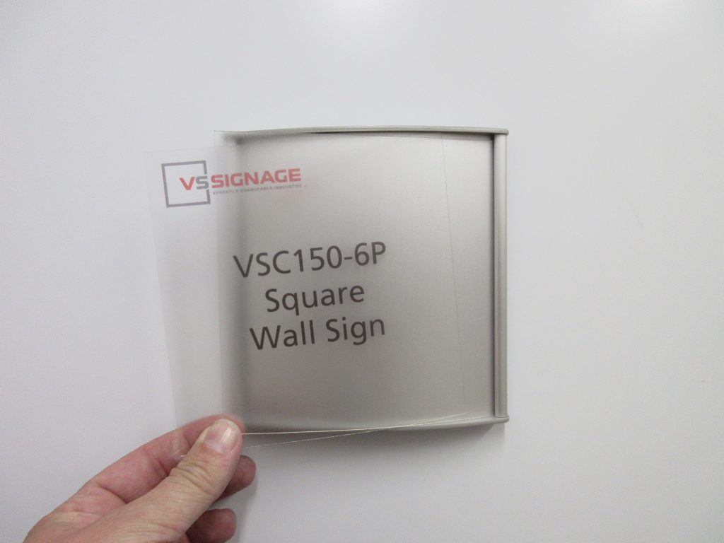 VSC150-6P Square Wall Sign - Curved