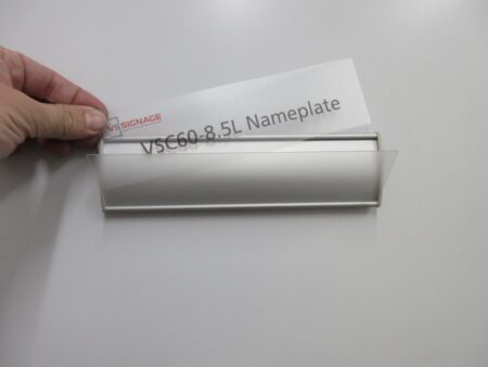 VSC60-8.5L Name Plate Curved with messaged insert
