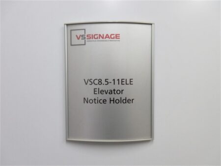 VSC8.5-11ELE Elevator Notice Holder - Curved