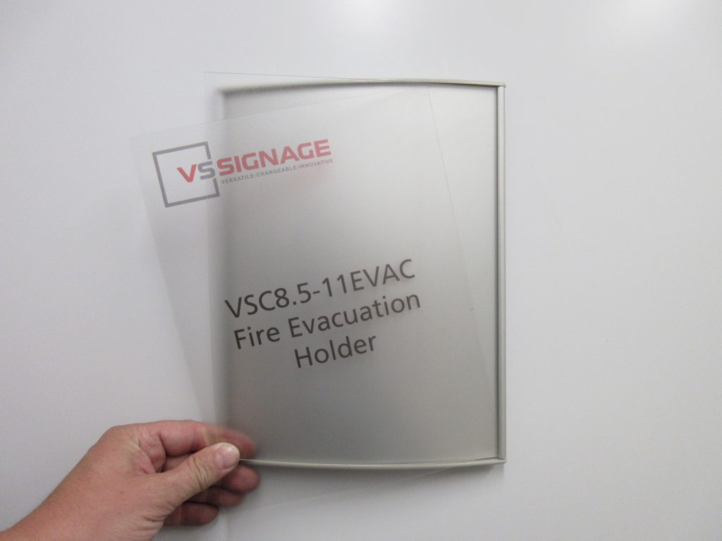 VSC8.5-11EVAC Fire Evacuation Holder - Curved