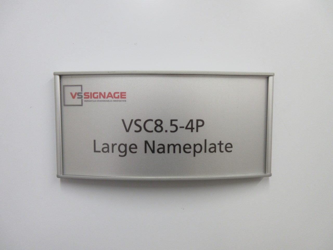 VS8.54P Large Name Plate Insert PDF Template VS Signage Systems