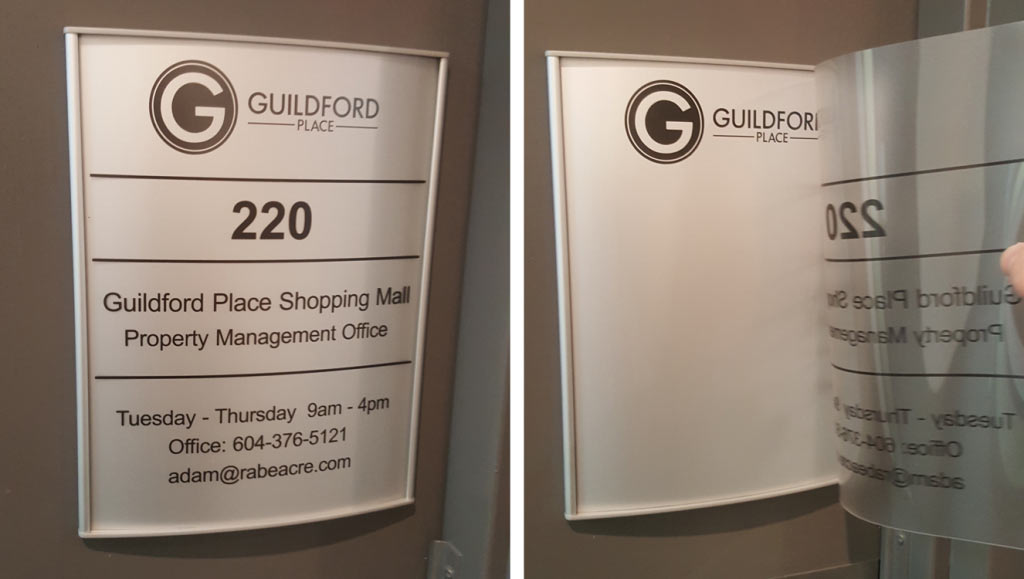 interior building signage