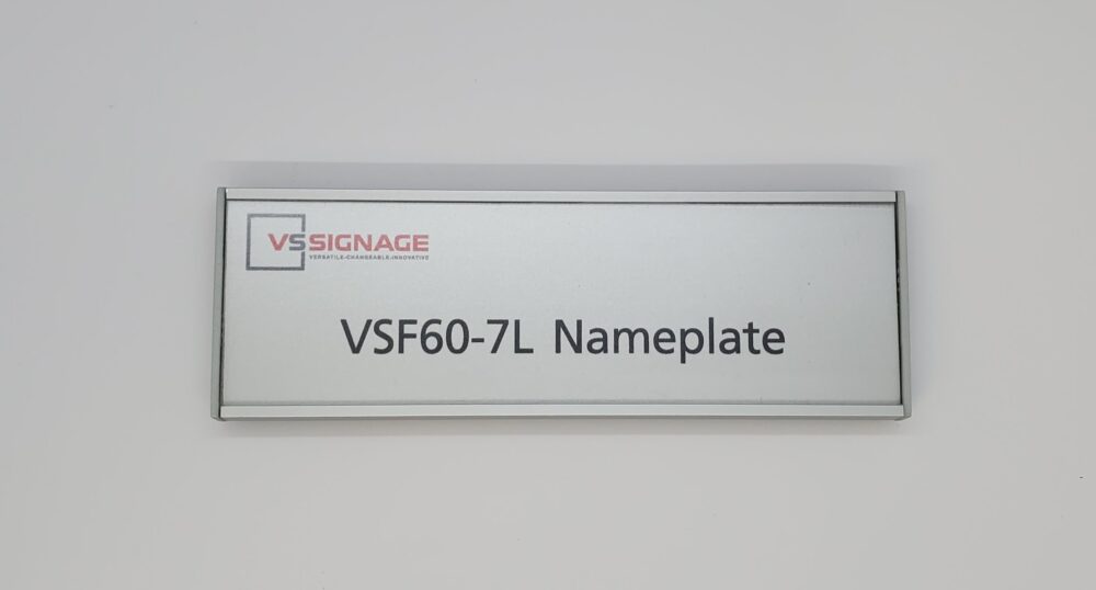 Changeable VSF60-7L Small Flat Office Name Plate