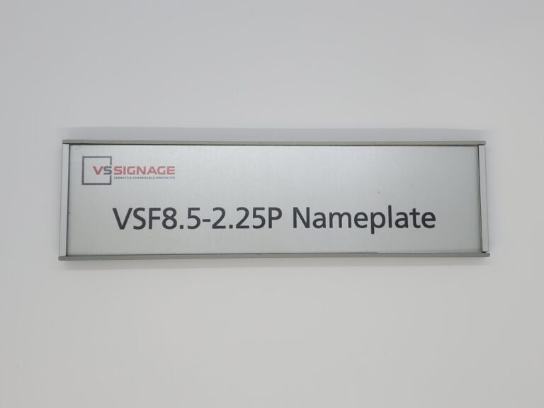 Changeable VSF8.5-2.25P Flat Office Name Plate