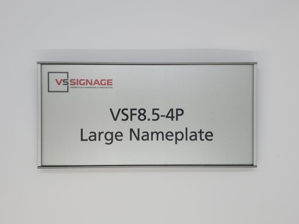 Changeable VSF8.5-4P Large Flat Office Name Plate